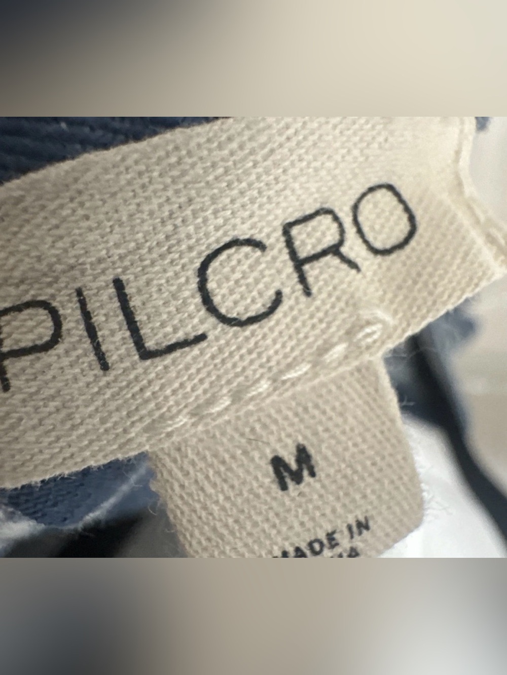 Pilcro Navy and White Striped Tie-Shoulder Mini Dress - Picture 6 of 8